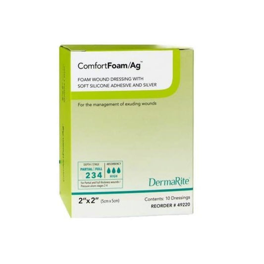 Dermarite Comfort Foam Ag 2 X 2 Box of 10 - Item Detail - Dermarite