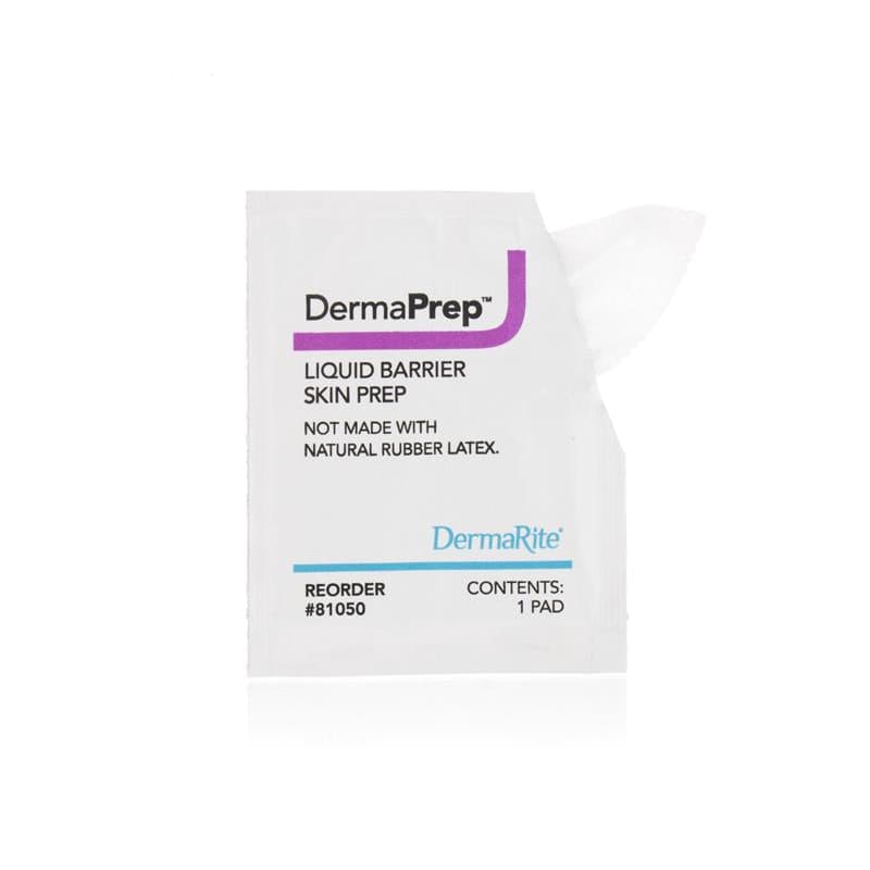 Dermarite Dermaprep Skin Prep Pads Box of 50 (Pack of 3) - Nursing Supplies >> Prep Pads - Dermarite