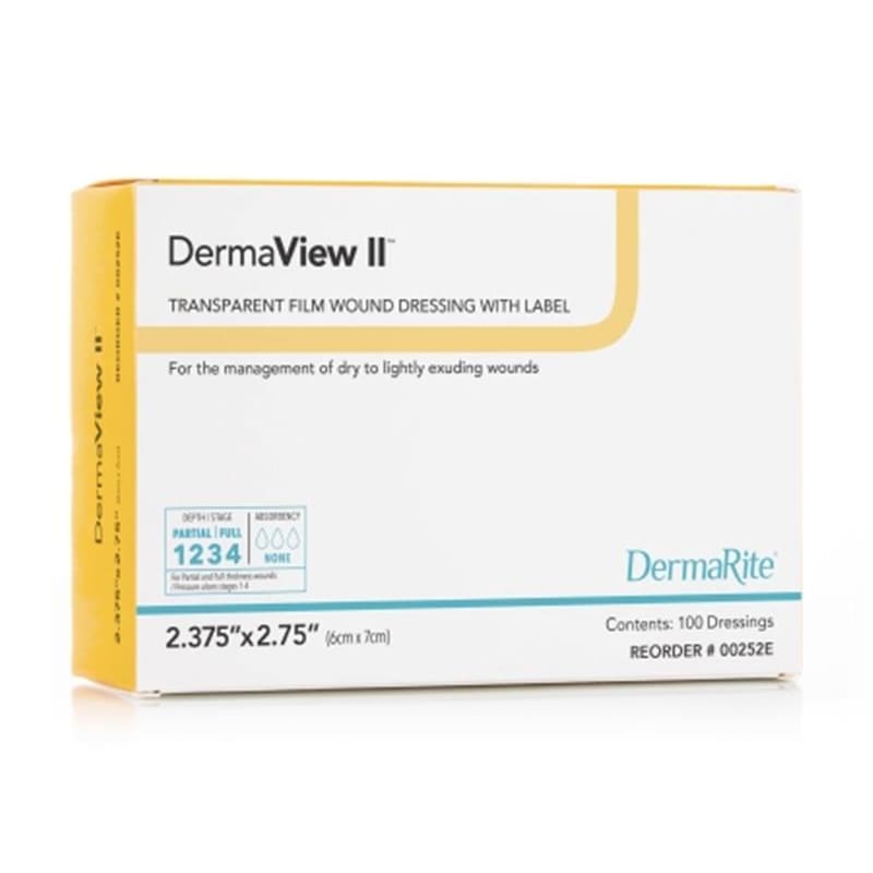 Dermarite Dermaview Ii Transp Film 2X3 Bx100 Box of OX - Wound Care >> Advanced Wound Care >> Film Dressings - Dermarite