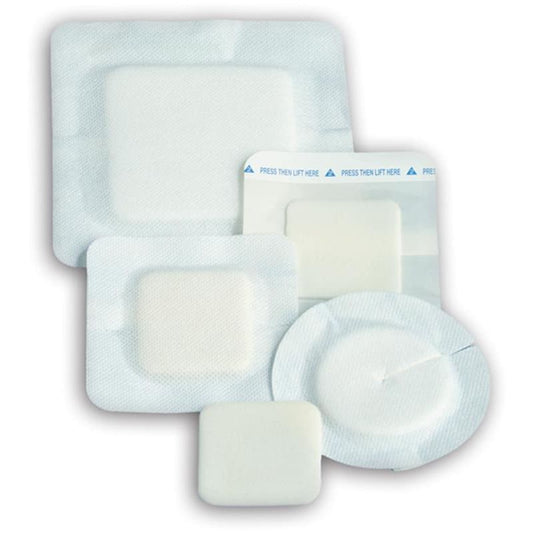 DeRoyal Industries Polyderm Border 4X4 Box of 10 - Wound Care >> Advanced Wound Care >> Foam Dressings - DeRoyal Industries