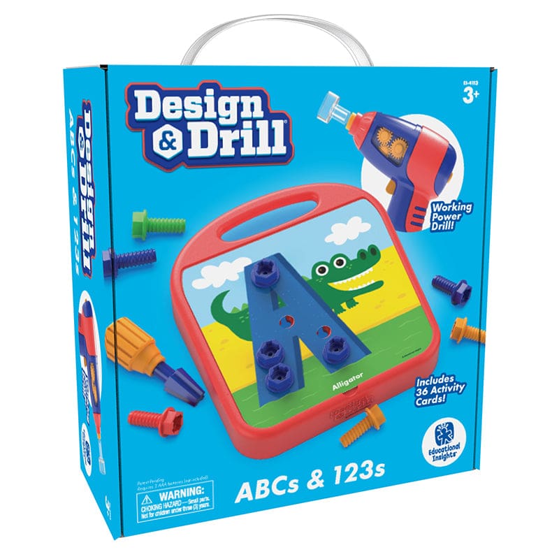 Design & Drill Abcs & 123S - Hands-On Activities - Learning Resources