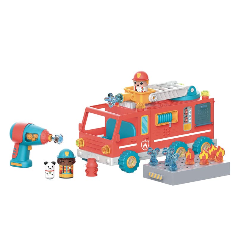 Design & Drill Buddies Fire Truck - Blocks & Construction Play - Learning Resources