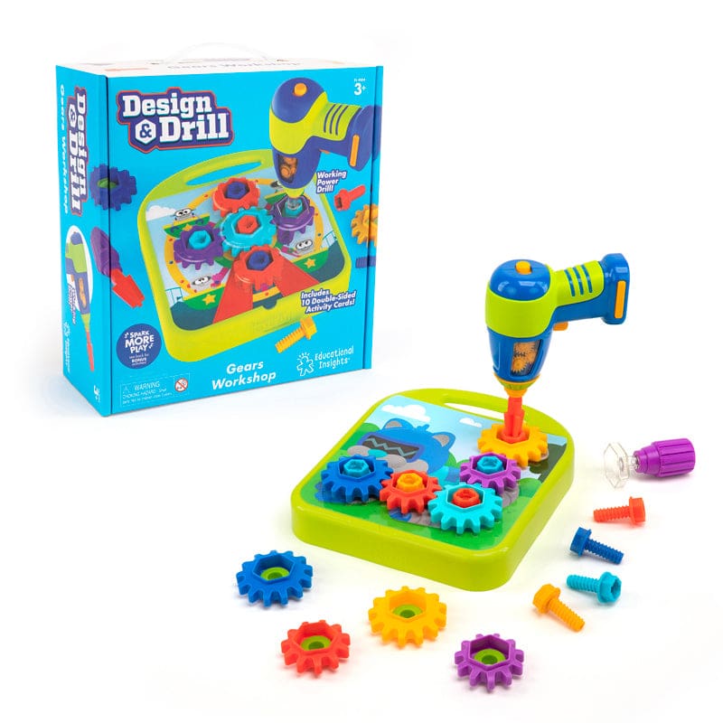 Design & Drill Gears Workshop (New Item With Future Availability Date) - Blocks & Construction Play - Learning Resources