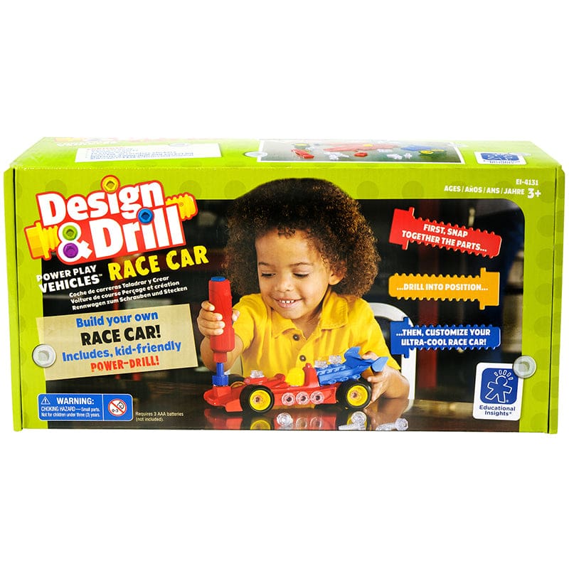 Design & Drill Power Play Vehicles Race Car - Vehicles - Learning Resources