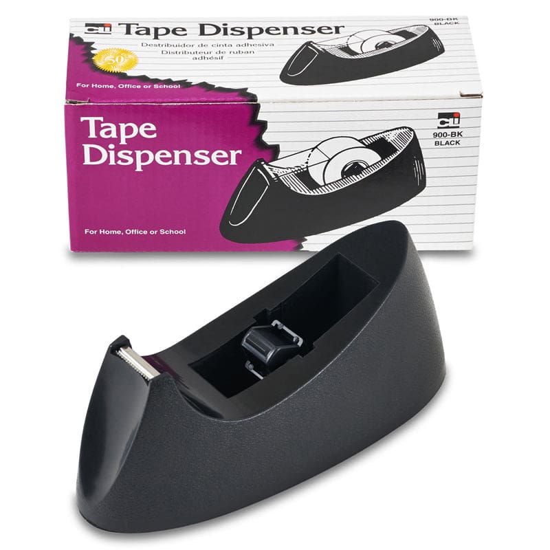 Desk Tape Dispenser Black (Pack of 12) - Tape & Tape Dispensers - Charles Leonard