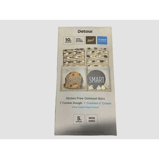 Detour Smart Gluten-Free Variety Oatmeal Bars, 14 ct. - ShelHealth.Com