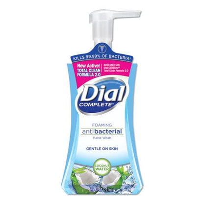 Dial Antibacterial Foaming Hand Wash Coconut Waters 7.5 Oz Pump Bottle - Janitorial & Sanitation - Dial®