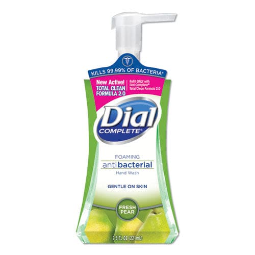 Dial Antibacterial Foaming Hand Wash Fresh Pear 7.5 Oz Pump Bottle 8/carton - Janitorial & Sanitation - Dial®