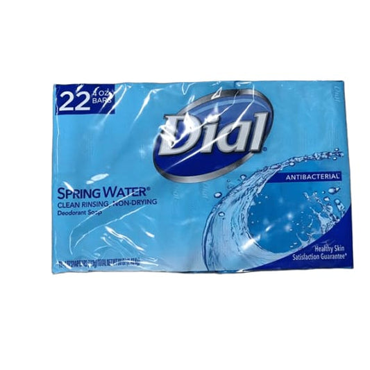 Dial Antibacterial Spring Water Deodorant Bar Soap, 22 pk./4 oz. - ShelHealth.Com