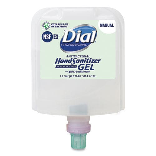Dial Professional Antibacterial Gel Hand Sanitizer Refill For Dial 1700 Dispenser 1.2 L Refill Fragrance-free 3/carton - Janitorial &