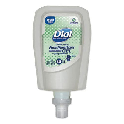 Dial Professional Antibacterial Gel Hand Sanitizer Refill For Fit Touch Free Dispenser Fragrance-free 1.2 L - Janitorial & Sanitation -