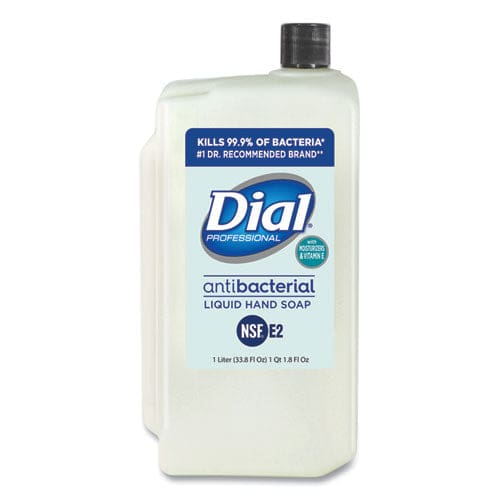 Dial Professional Antibacterial Liquid Hand Soap With Moisturizers Refill For 1 L Liquid Dispenser Pleasant 1 L 8/carton - Janitorial &