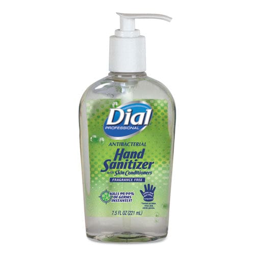 Dial Professional Antibacterial With Moisturizers Gel Hand Sanitizer 7.5 Oz Pump Bottle Fragrance-free - Janitorial & Sanitation - Dial®