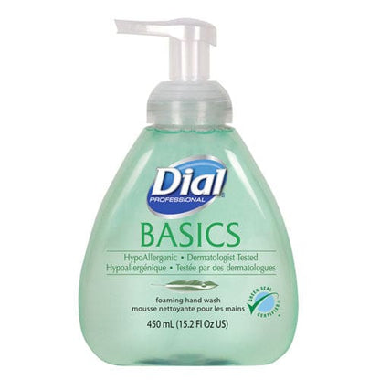 Dial Professional Basics Hypoallergenic Foaming Hand Wash Honeysuckle 15.2 Oz 4/carton - Janitorial & Sanitation - Dial® Professional