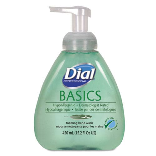 Dial Professional Basics Hypoallergenic Foaming Hand Wash Honeysuckle 7.5 Oz Pump - Janitorial & Sanitation - Dial® Professional
