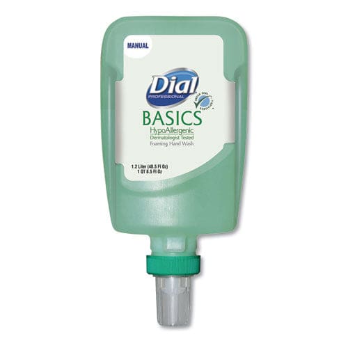 Dial Professional Basics Hypoallergenic Foaming Hand Wash Refill For Fit Manual Dispenser Honeysuckle 1.2 L 3/carton - Janitorial &