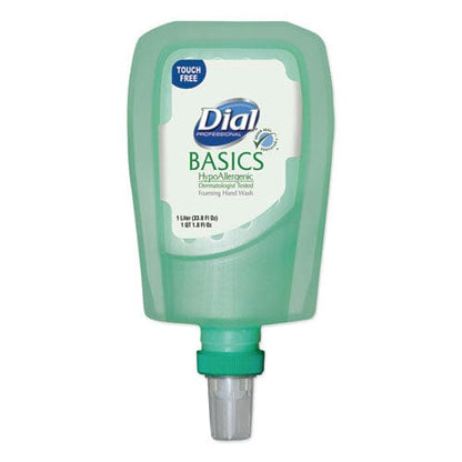 Dial Professional Basics Hypoallergenic Foaming Hand Wash Refill For Fit Touch Free Dispenser Honeysuckle 1 L 3/carton - Janitorial &