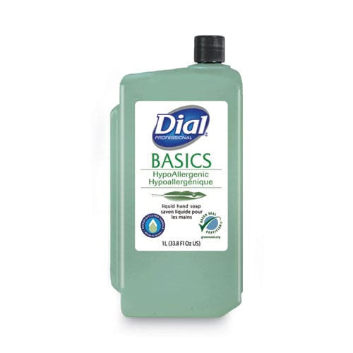 Dial Professional Basics Mp Free Liquid Hand Soap Unscented 1 L Refill Bottle 8/carton - Janitorial & Sanitation - Dial® Professional
