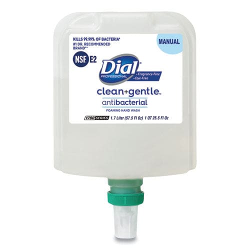 Dial Professional Clean+gentle Antibacterial Foaming Hand Wash Refill For Dial 1700 Dispenser Fragrance Free 1.7 L 3/carton - Janitorial &