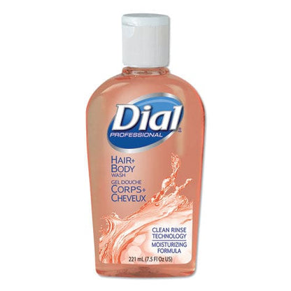 Dial Professional Hair + Body Wash Neutral Scent 7.5 Oz Flip Cap 24/carton - Janitorial & Sanitation - Dial® Professional