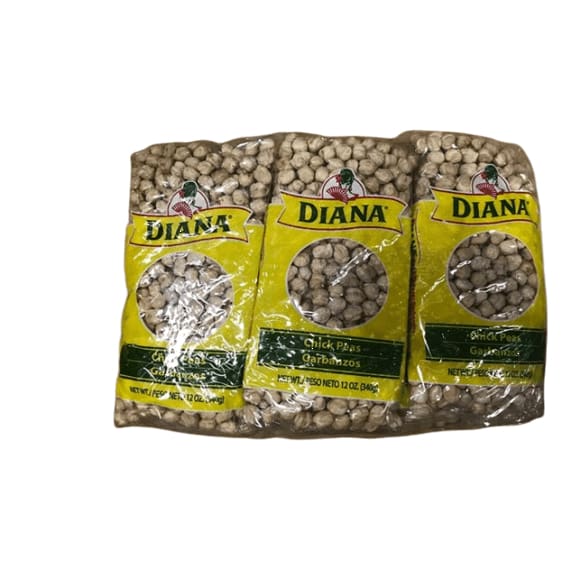 Diana Dry Garbanzos, 12 Ounce (Pack of 6) - ShelHealth.Com