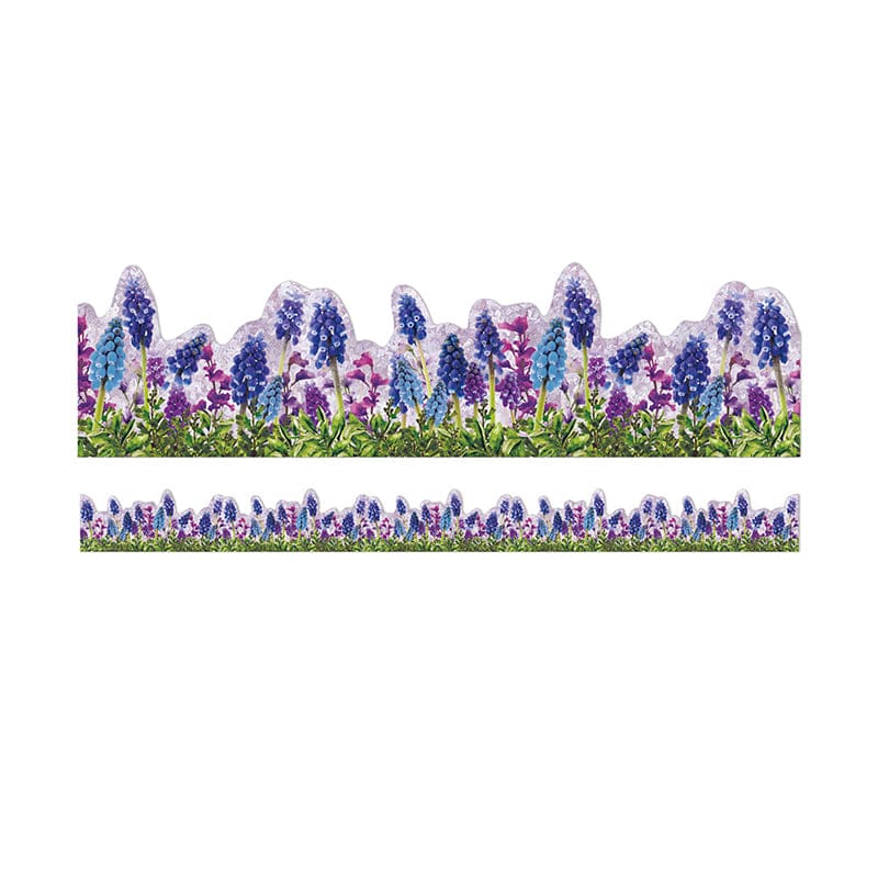 Die Cut Floral Deco Trim Extra Wide Curiosity Garden (Pack of 10) - Border/Trimmer - Eureka