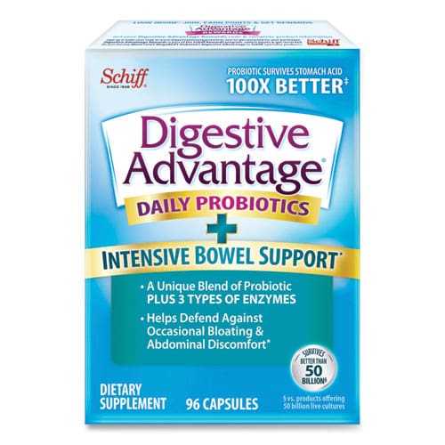 Digestive Advantage Probiotic Intensive Bowel Support Capsule 96 Count - Janitorial & Sanitation - Digestive Advantage®