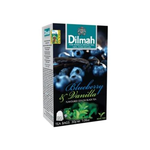 Dilmah Blueberry and vanilla Flavoured Ceylon Black Tea Bags 20 pcs. - Dilmah