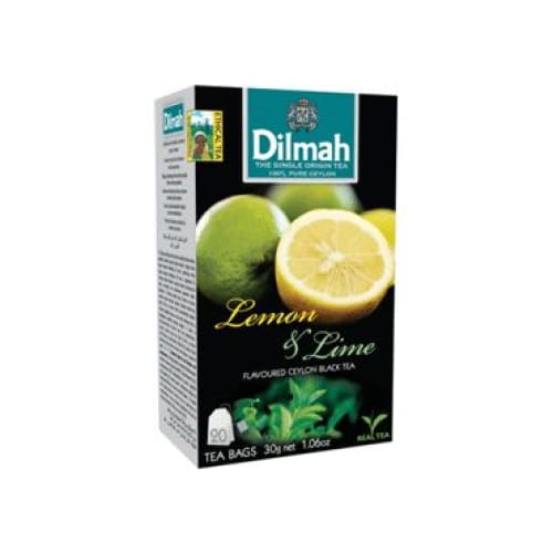 Dilmah Lemon and Lime Flavoured Ceylon Black Tea Bags 20 pcs. - Dilmah
