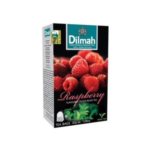 Dilmah Raspberry Flavoured Ceylon Black Tea Bags 20 pcs. - Dilmah