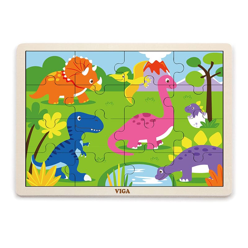 Dinosaur Classic Puzzle (Pack of 3) - Wooden Puzzles - The Original Toy