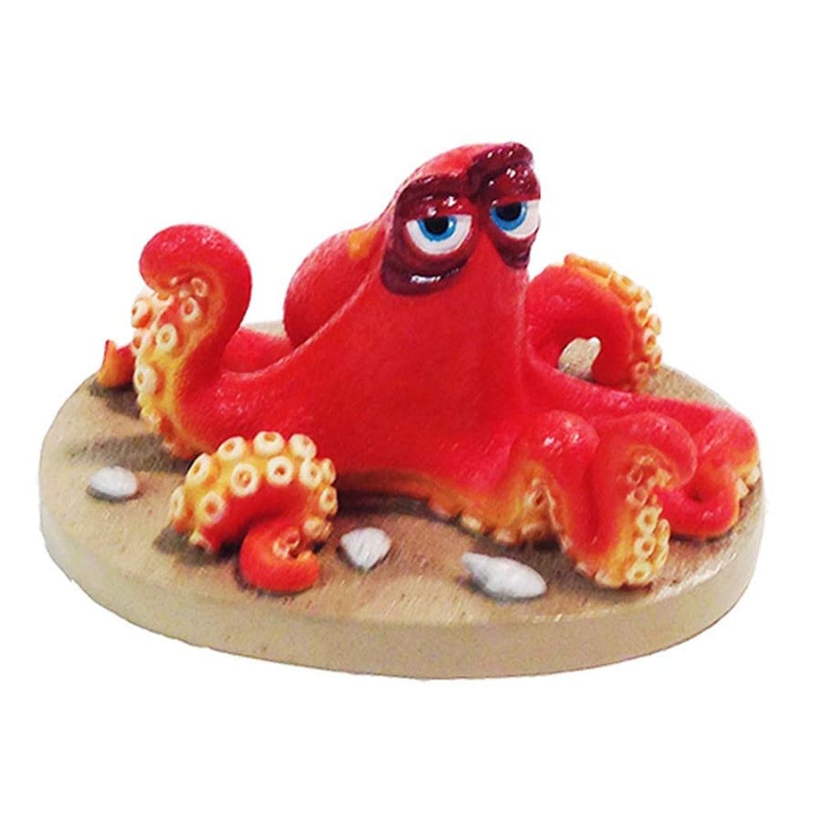 Disney Finding Dory Hank the Octopus on the Sand Statue Hank on Sand Beige; Orange Mini - Pet Supplies - Disney