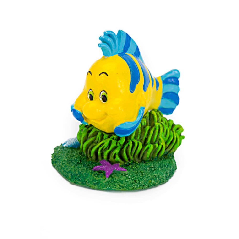 Disney Flounder Aquarium Statue Multi-Color Mini - Pet Supplies - Disney