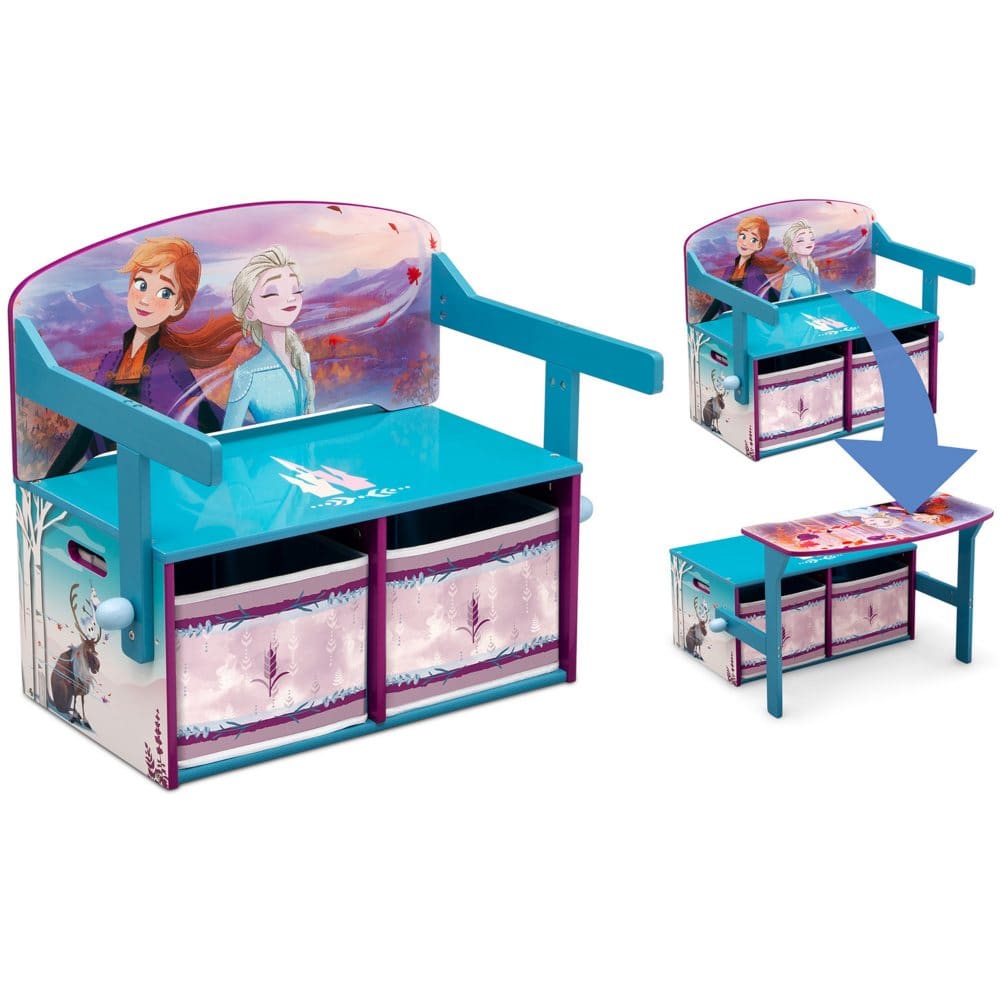Disney Frozen II Convertible Activity Bench by Delta Children - Kids Furniture - Disney