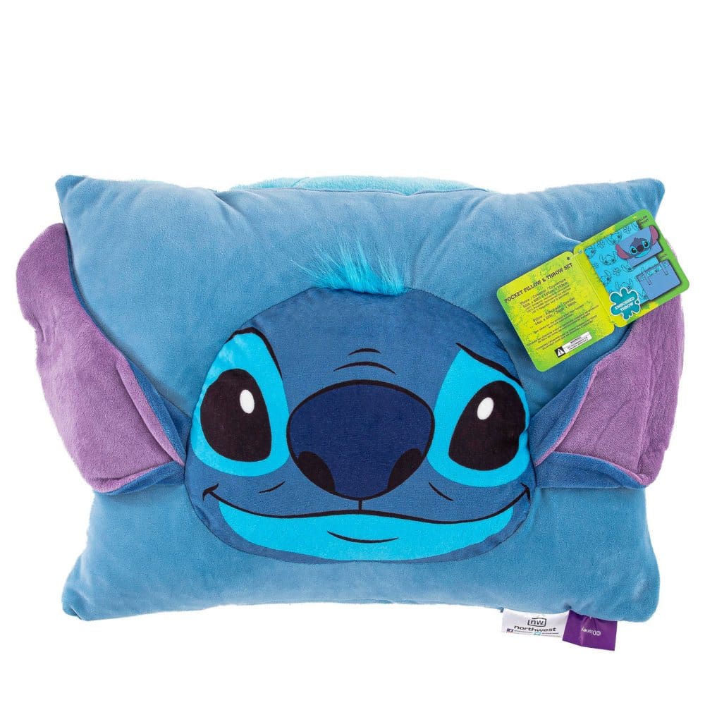 Disney Lilo and Stitch Stitcharama Pillow Pocket Throw 2-Pc. Set - Kids Bedding - Disney
