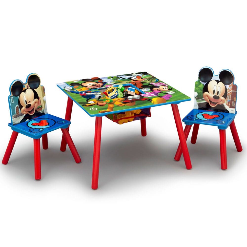 Disney Mickey Mouse Kids Table and Chair Set with Storage by Delta Children - Kids Furniture - Disney