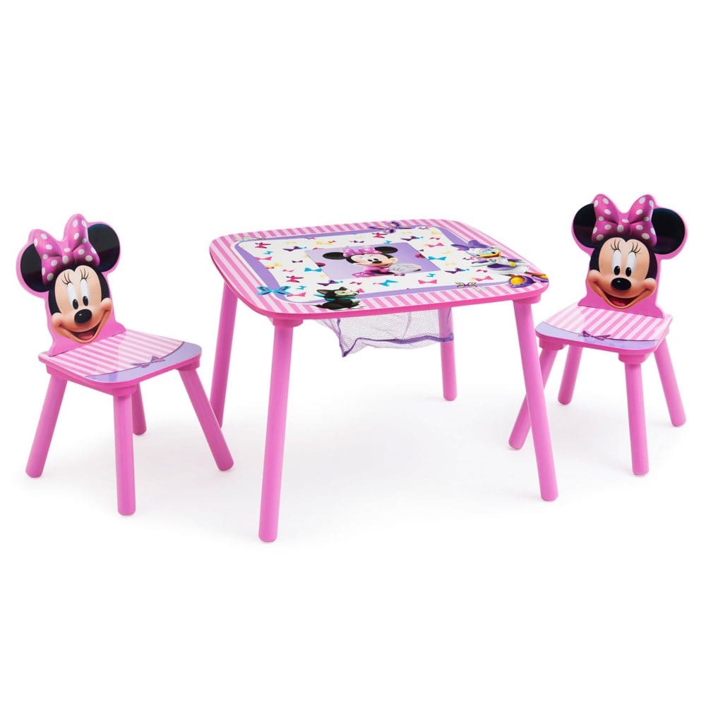 Disney Minnie Mouse Table and Chair Set with Storage by Delta Children - Kids Furniture - Disney