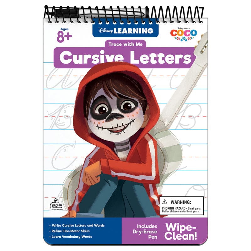 Disney Pixar Cursive Letters Trace With Me (Pack of 6) - Handwriting Skills - Carson Dellosa Education