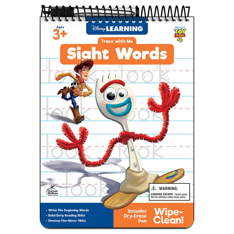 Disney Pixar Sight Words Trace With Me (Pack of 6) - Handwriting Skills - Carson Dellosa Education