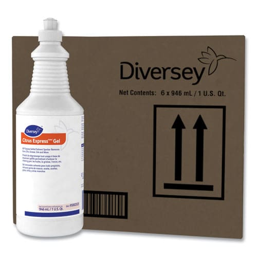 Diversey Citrus Express Gel Spotter Citrus Scent 32 Oz Squeeze Bottle 6/carton - Janitorial & Sanitation - Diversey™