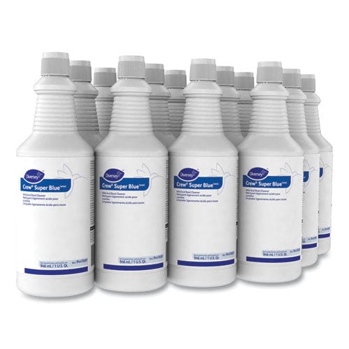 Diversey Crew Super Blue Mild Acid Bowl Cleaner Citrus 32 Oz Squeeze Bottle 12/carton - Janitorial & Sanitation - Diversey™