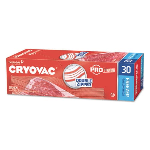 Diversey Cryovac One Gallon Freezer Bag Dual Zipper 1 Gal 2.5 Mil 10.5 X 10.94 Clear 270/carton - Food Service - Diversey™