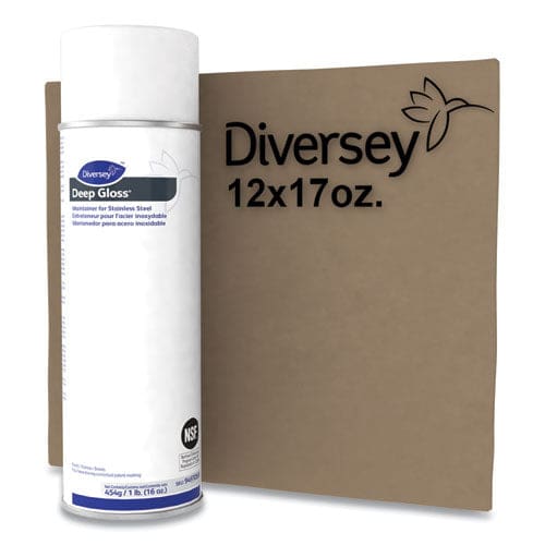 Diversey Deep Gloss Stainless Steel Maintainer 16 Oz Aerosol Spray 12/carton - Janitorial & Sanitation - Diversey™