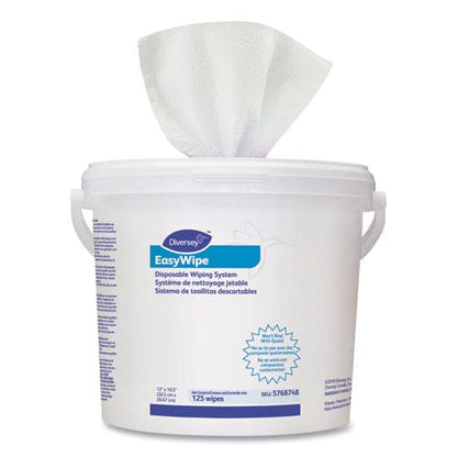 Diversey Easywipe Disposable Wiping Refill 8.63 X 24.88 White 125/bucket 6/carton - School Supplies - Diversey™