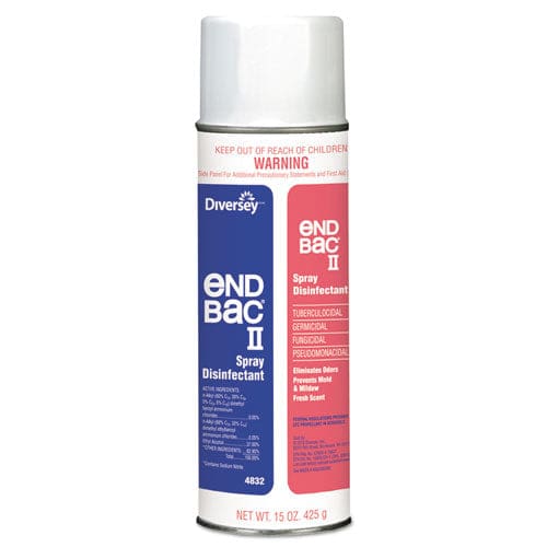 Diversey End Bac Ii Spray Disinfectant Fresh Scent 15 Oz Aerosol Spray 12/carton - School Supplies - Diversey™