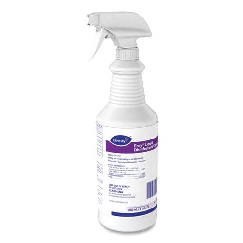 Diversey Envy Liquid Disinfectant Cleaner Lavender 32 Oz Spray Bottle 12/carton - School Supplies - Diversey™