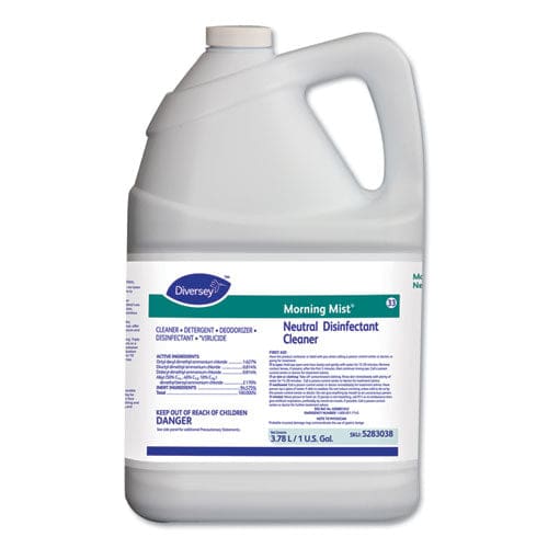 Diversey Morning Mist Neutral Disinfectant Cleaner Fresh Scent 1 Gal Bottle - School Supplies - Diversey™
