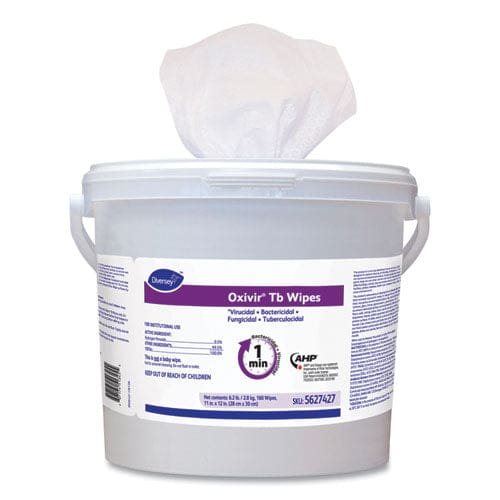 Diversey Oxivir Tb Disinfectant Wipes 11 X 12 White 160/bucket 4 Buckets/carton - School Supplies - Diversey™