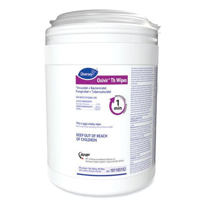Diversey Oxivir Tb Disinfectant Wipes 6 X 6.9 Characteristic Scent White 160/canister 4 Canisters/carton - School Supplies - Diversey™