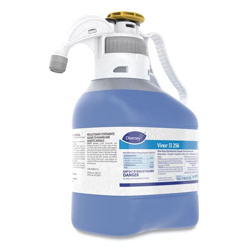 Diversey Virex Ii 256 One-step Disinfectant Cleaner Deodorant Mint 1.4l 2 Bottles/ct - School Supplies - Diversey™